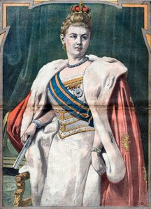 Porträt von Wilhelmina, Königin der Niederlande von 1890 bis 1948 (Druck)