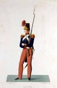 Porträt eines Mitglieds der Päpstlichen Garde des Vatikanstaates von Unknown artist