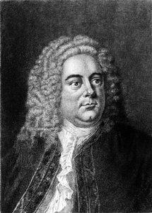 Porträt des englischen Komponisten deutscher Herkunft Georg Friedrich Händel.