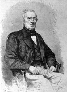 Porträt des französischen Dichters Alphonse de Lamartine (1790 - 1869) von Unknown artist