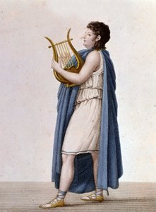 Porträt des französischen Tenors Adolphe Nourrit (1802 - 1839) in der Rolle des Orpheus in Christoph Glucks Werk gleichen Namens.