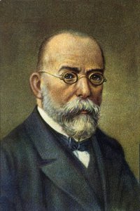 Porträt des deutschen Arztes Robert Koch