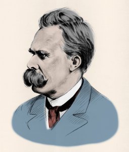 Porträt des deutschen Philosophen Friedrich Nietzsche (1844-1900) von Unknown artist