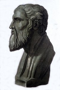 Porträt des griechischen Philosophen Zenon von Elea (495 v. Chr. - 430 v. Chr.). von Unknown artist