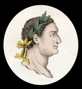 Porträt des römischen Kaisers Titus (39-81). Gravur des 19. Jahrhunderts von Unknown artist