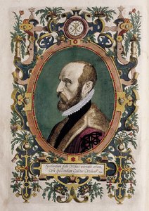 Porträt des Kartographen Abraham Ortelius (Farbstich)