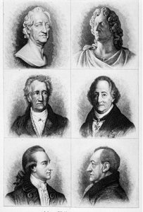 Porträts von Goethe (Stich des 19. Jahrhunderts) von Unknown artist