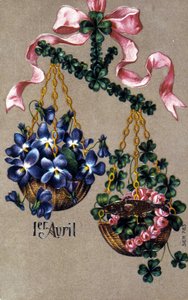 Postkarte zum 1. April