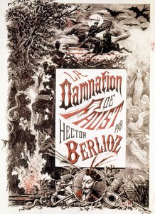 Plakat von „La Damnation de Faust“ von Hector Berlioz von Unknown artist