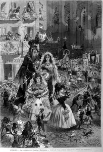 Prozession des Fronleichnams in Barcelona von Unknown artist