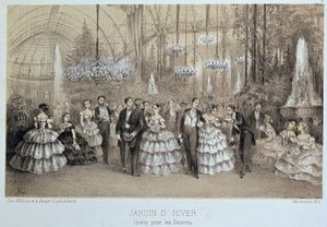 Spendenaktion für die Armen im Wintergarten (Sozialball) von Unknown artist