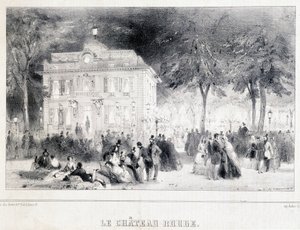 Empfang vor dem roten Schloss von Unknown artist