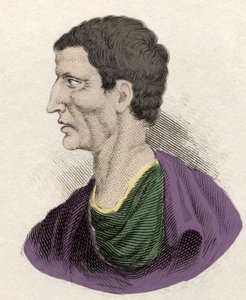 Darstellung des römischen Politikers Lucius Cornelius Sulla (138-68 v. Chr.). Gravur des 19. Jahrhunderts von Unknown artist