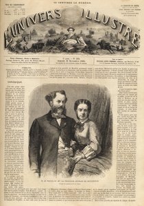 Richard Klemens von Metternich (1829-1895) und Pauline Metternich (1836-1921) - Das illustre Universum 1864