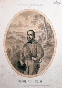 Porträt des italienischen Patrioten Rosolino Pilo (1820-1860) von Unknown artist