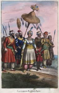 Roshanara Begum (1617-1671) - Kaiserliche Prinzessin des Mogulreichs - Gravur aus 