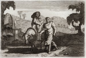 Bibel von Royaumont, Neues Testament: Flucht nach Ägypten.