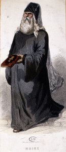 Russisch-orthodoxer Mönch. Gravur