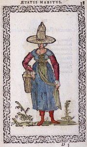 Bäuerin aus Bresse - in „Habits et effigies“ von Jean Sulperius von Unknown artist