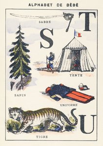 S T U: Säbel, Tanne, Zelt, Tiger, Uniform von Unknown artist