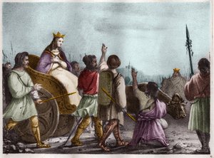 Heilige Clotilde, Königin der Franken (ca. 475-545), Ehefrau von Chlodwig I. von Unknown artist