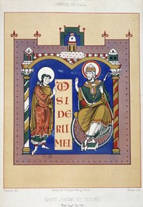 Heiliger Hieronymus und Heiliger Désiré - basierend auf einem französischen Dokument aus dem 12. Jahrhundert