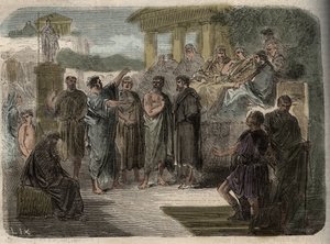 Der heilige Paulus predigt in Athen - Die Vorhersage des heiligen Paulus in Athen - Paulus