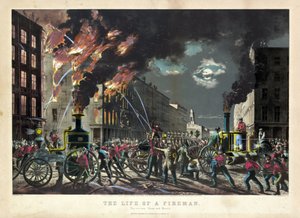 Szene aus dem Alltag amerikanischer Feuerwehrleute