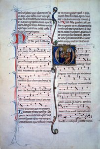 Notenblatt. Seite aus einem „Recueil de poesie lyrique“