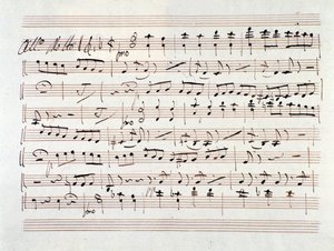 Partitur für Ali Baba, Oper von Luigi Cherubini