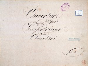 Noten von Die zwei Tage (Ouvertüre), Oper von Luigi Cherubini