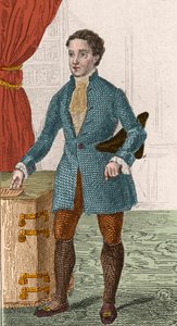 Zeitalter der Aufklärung: Porträt von Denis Diderot (1713-1784), französischer Schriftsteller und Philosoph. Gravur von 1876.
