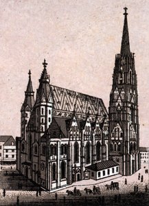 Stephansdom in Wien, Österreich in „Die Welt illustriert 168 Ansichten“ von Unknown artist