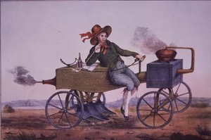 Dampfpflug, frühes 19. Jahrhundert
