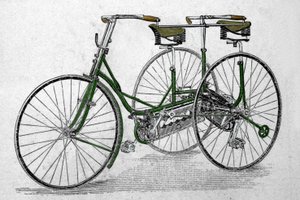 Tandem-Dreiradmodell.