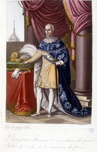 Der österreichische Kaiser Franz I. (1768-1835) im Kostüm des Großmeisters des Ordens der Eisernen Krone. von Unknown artist