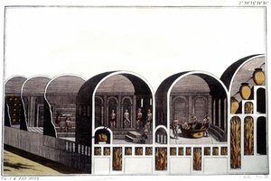 Die Caracalla-Thermen in Rom. Gravur Anfang des 19. Jahrhunderts von Unknown artist