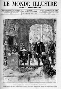 Der Marquis de Nangis und Marion flehen König Ludwig XIII. an. Theaterstück „Marion Delorme“, Drama von Victor Hugo von Unknown artist