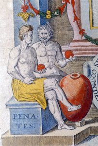 Die Penaten (Hausgötter, die die Stadt oder das Heim schützen) von Unknown artist
