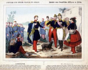 Die Abenteuer eines französischen Offiziers in Afrika. Der junge Offizier, der Anführer eines Postens, der von den Arabern angegriffen wurde, wurde entwaffnet und vor ein Kriegsgericht gebracht.