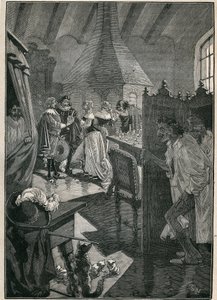 Die Kunst des Glases: die Glasmacher. Gravur von 1885 in „Les arts et métiers illustrés“ von Adolphe Bitard. von Unknown artist