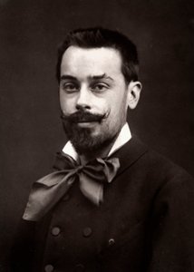 Der Künstler Jean Geoffroy porträtiert anlässlich des Salons von Paris 1883