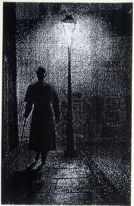 Die Atmosphäre der Straßen Londons bei Nacht, Ende des 19. Jahrhunderts