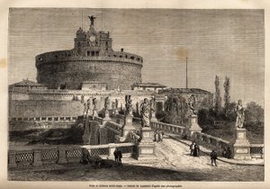 Die Brücke und das Schloss von Saint Angelo (Castel Sant