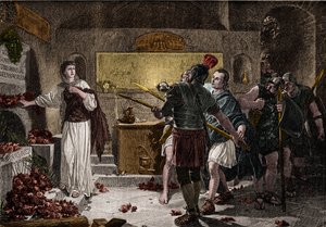Die Katakomben von Rom wurden im ersten Jahrhundert genutzt, um christliche Märtyrer zu begraben, ohne auf Hindernisse der Römer zu stoßen. Um 257, unter der Herrschaft von Kaiser Valerian, begann die Verfolgung der Toten und viele Christen wurden verfolgt