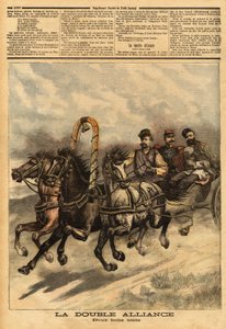 Die Doppelallianz zwischen Russland unter Alexander III. (1815-1894) und Frankreich von Unknown artist