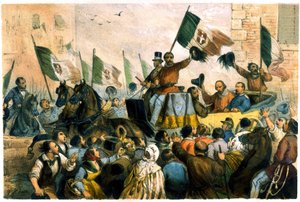 Der Einzug von Giuseppe Garibaldi in Neapel am 7. Oktober von Unknown artist