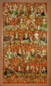 Der Stammbaum der Babenberger Markgrafen und Herzöge, erste Herrscher von "Ostarrichi" von Unknown Artist