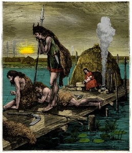 Die ersten Pariser oder Bewohner von Lutetia von Unknown artist