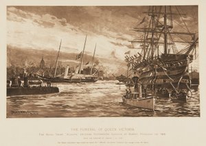 Das Begräbnis von Königin Victoria von Unknown Artist